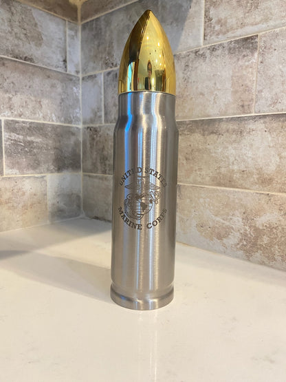 Custom Engraved Stainless Steel Vacuum Insulated Bullet Tumbler Travel Mug
