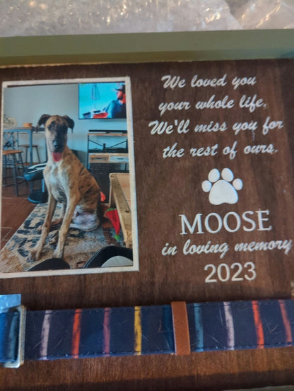 Forever Paws Memorial Collar Frame