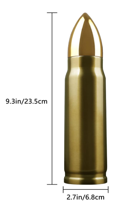 Custom Engraved Stainless Steel Vacuum Insulated Bullet Tumbler Travel Mug