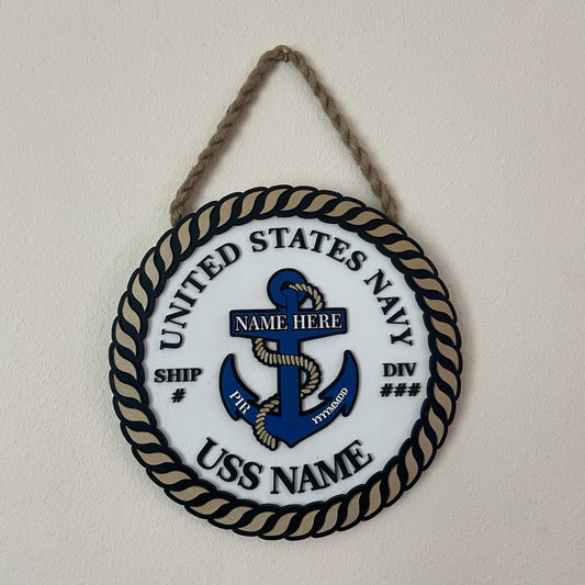 Personalized Navy Boot Camp Graduation Keepsake
